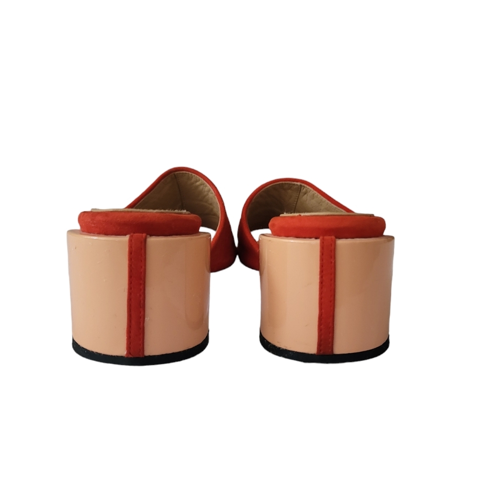 Dear Frances Eva Suede Red Mules - Picture 3 of 9